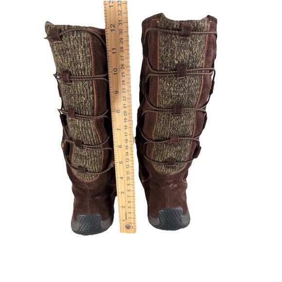 Sierrawest Brown Suede Mid-Calf Winter Boots Women’s 8.5M Leather Lined Warm - Picture 7 of 14